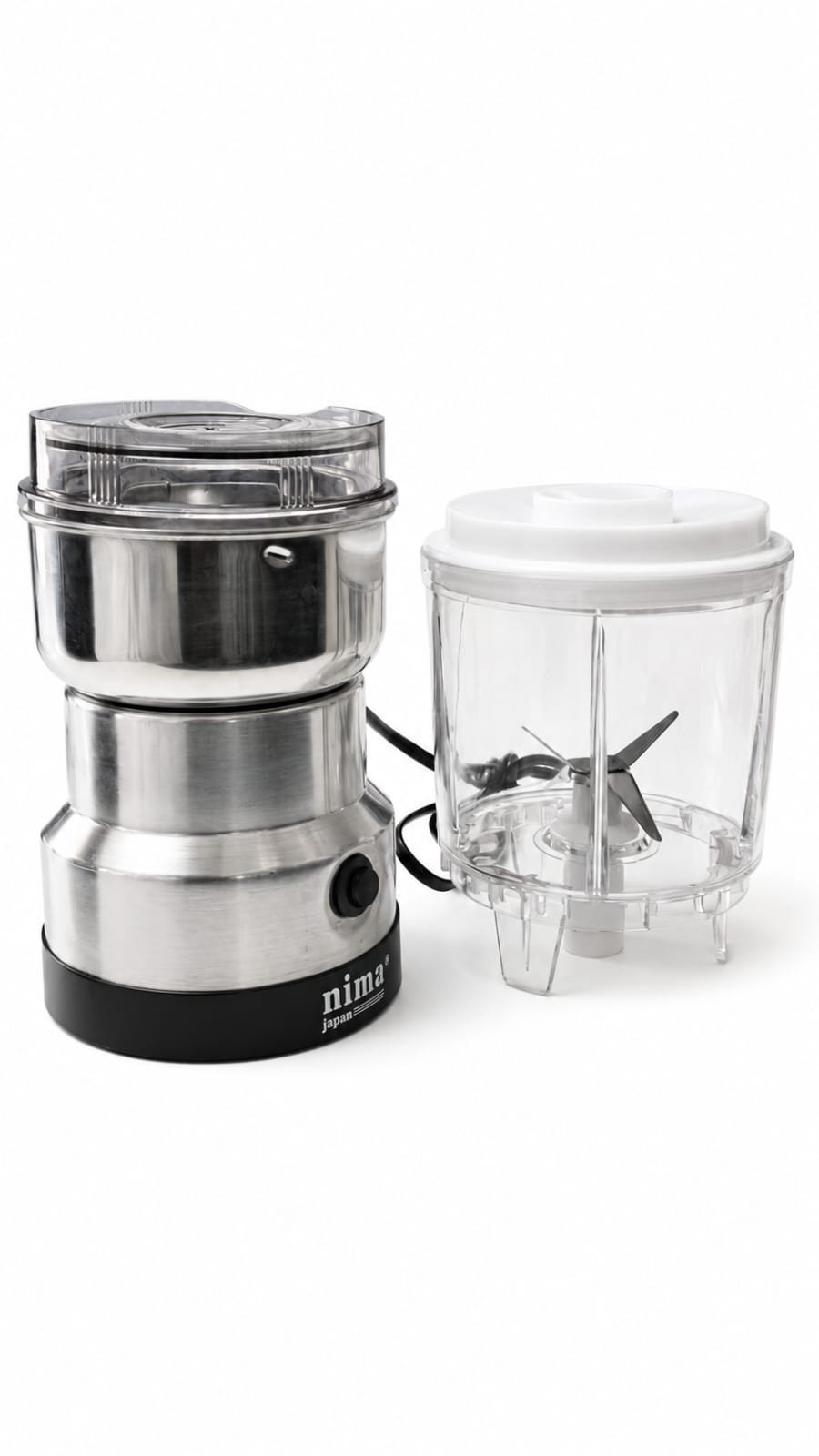 Nima Japan 2-in-1 300W Electric Blender – Stainless Steel Bowl (NM-8300)