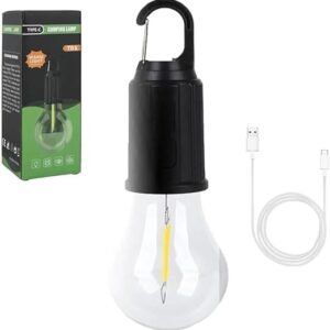 Camping lamp,Versatile LED Hook Light, Portable Tent Lighting for Camping, Hiking,Emergency,Type C Rechargeable Pack Of 2