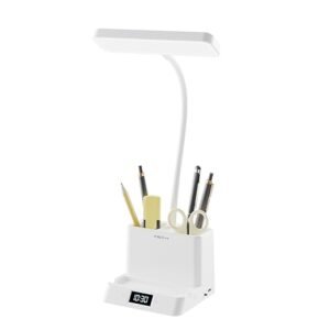 Akari 3-in-1 LED Desk Lamp with Pen & Phone Holder Touch Sensor, 3 Light Modes, Eye Protection