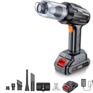 Portable Car Vacuum | Handheld Car Vacuum Cordless | Portable Car Vacuum With 21000 pa High-Power-Suction-Home-Office-Pet | Car Dust Cleaner