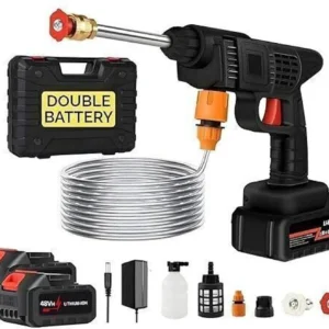 JSM 48V Car washing Kit, Portable Pressure Washer with Double Battery, Rechargeable Pressure Washer Gun