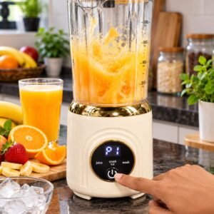 Rechargeable Juicer ZK-188 | 1L Capacity | Double Blade | Type-C Charging | 60-Second Auto Timer