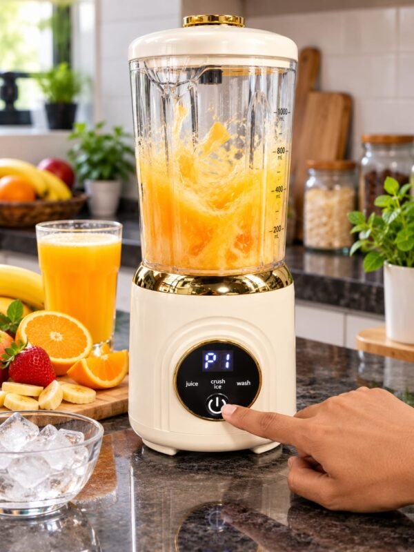 Rechargeable Juicer ZK-188 | 1L Capacity | Double Blade | Type-C Charging | 60-Second Auto Timer